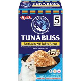Snack Para Gato Adulto Bliss Atum E Vieiras Ciao 200 g (5 Un)