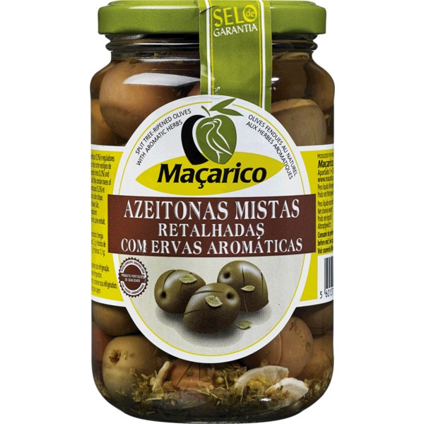 Azeitonas Mistas Retalhadas Com Ervas Aromáticas