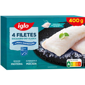 Filetes Escamudo-Do-Alasca Congelado Iglo 400 gr