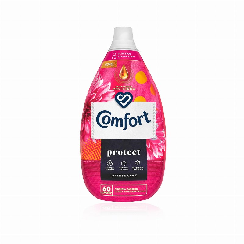 Comfort Amaciador Roupa Intense Care Protect Fuchsia Passion 60 Doses 900 ml