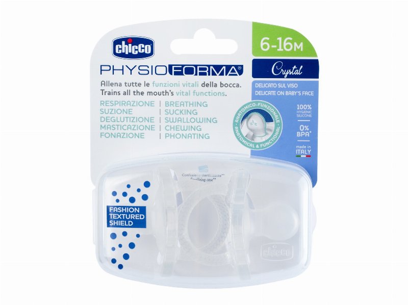 Chupeta Soft Chicco Silicone Incolor 6-16Meses 2Un