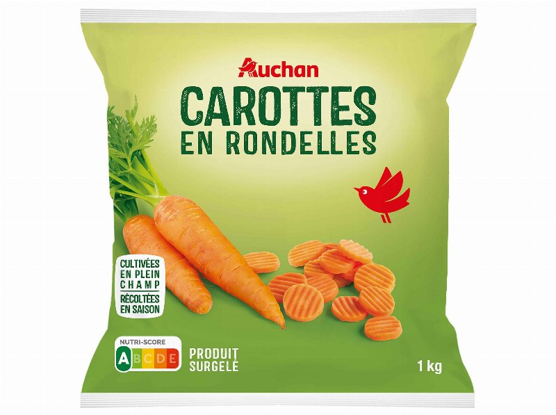 Cenouras Às Rodelas Auchan Ultracongeladas 1 kg