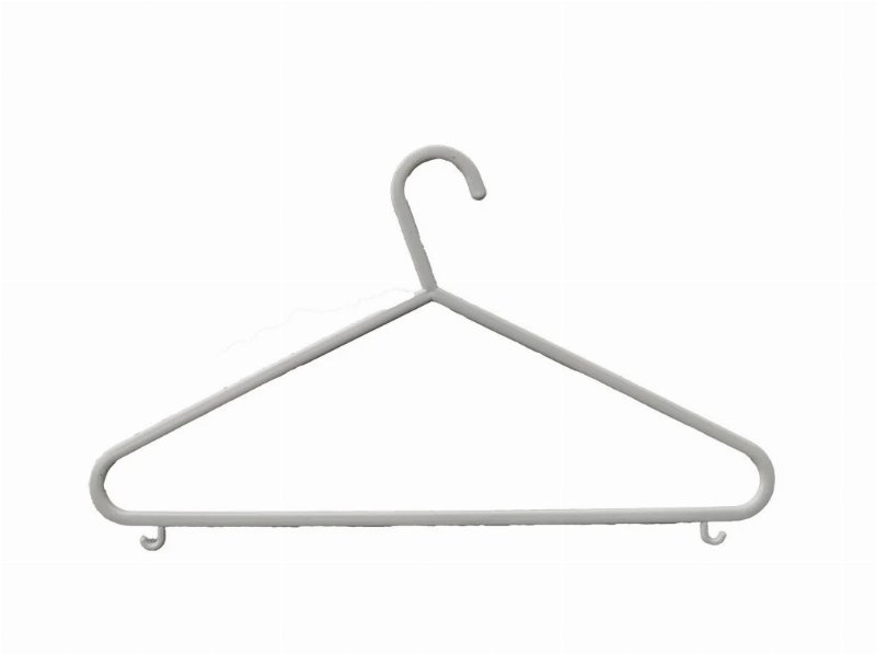 Conjunto De 20 Cabides Plástico Actuel Branco Com Barra