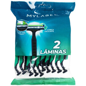 Lâminas Descartáveis Dupla Mylabel 20 Un