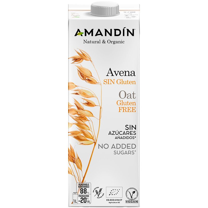 Bebida De Aveia Sem Glúten Sem Açúcares Adicionados 1 l