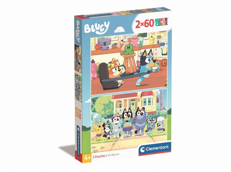 Puzzle Bluey Clementoni 2X60 Peças