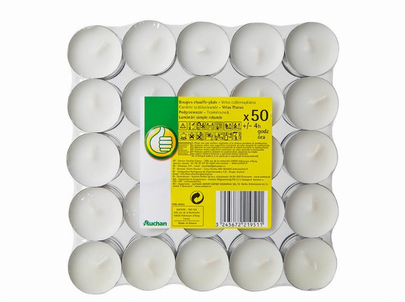 Tealights Pouce 4H Pack 50 Unidades