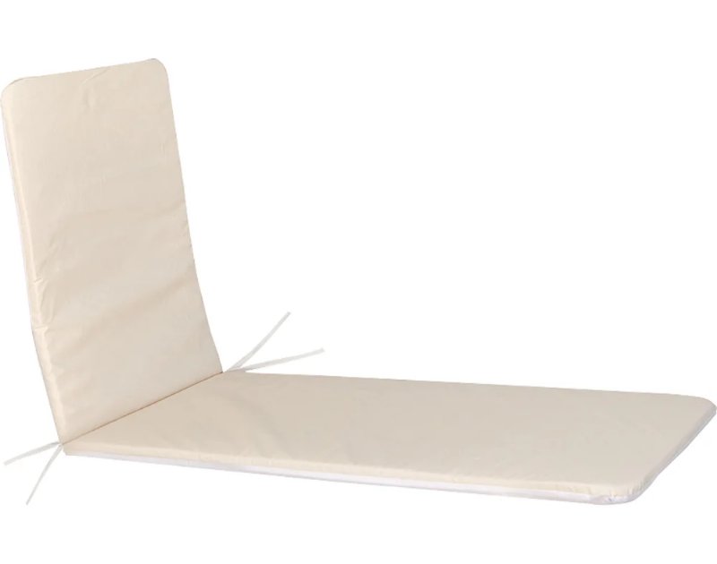 Coxim Para Espreguiçadeira Pvc Creme 185X53X3Cm