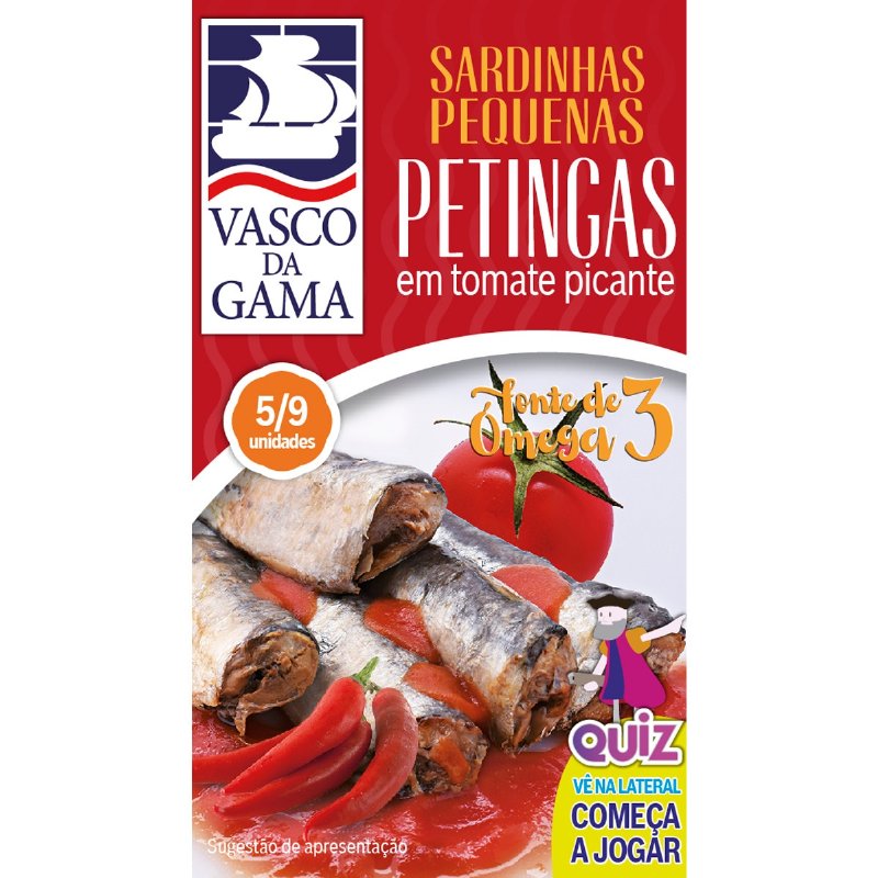 Petinga Em Tomate Picante 90 g