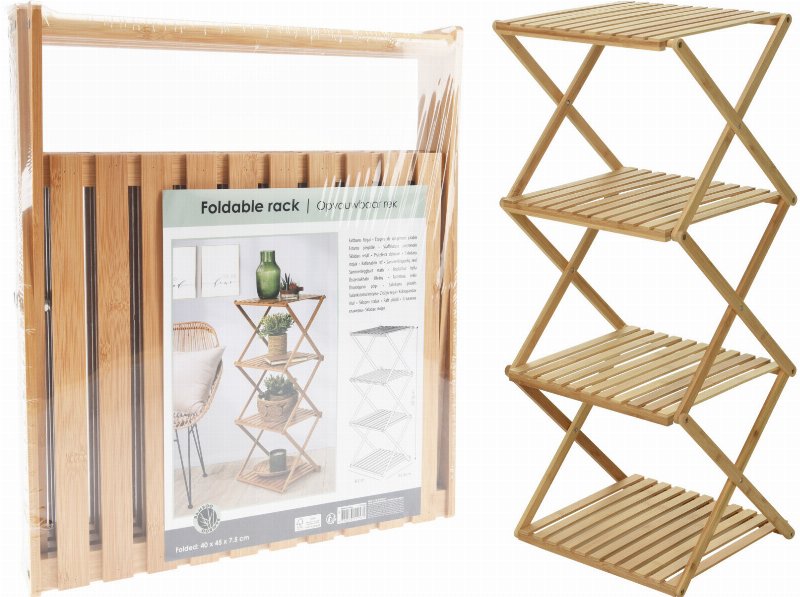Estante Em Bambu 40X33.5X93.5Cm