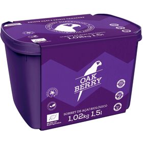 Sorbet Açaí Biológico Oakberry 1,5 Lt