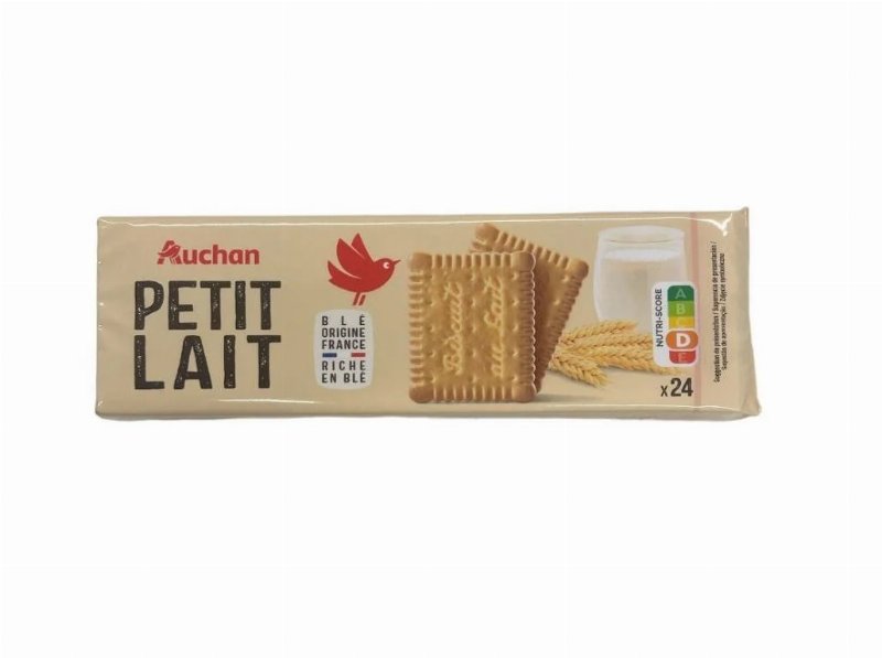 Bolacha Auchan Leite 24Un 175 g