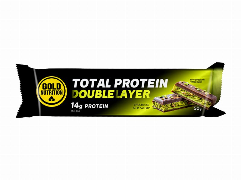 Barra Layer Goldnutrition Proteina Choc & Pistachio 50 g