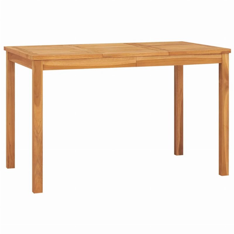 Hkh Mesa De Jantar Para Jardim Madeira De Teca Maciça - Marrom