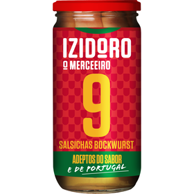 Salsichas Bockwurst Frasco 9 Un Izidoro 954 gr (Peso Escorrido 360 gr)