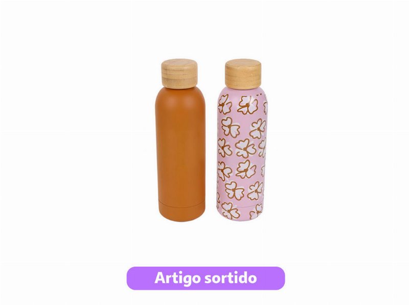 Garrafa Isotérmica Actuel Com Tampa Bamboo 0.5 l Modelos Sortidos
