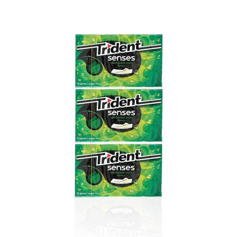 Trident Senses Pastilha Elástica Rainforest 23 gr - Pack 3 X 23 gr