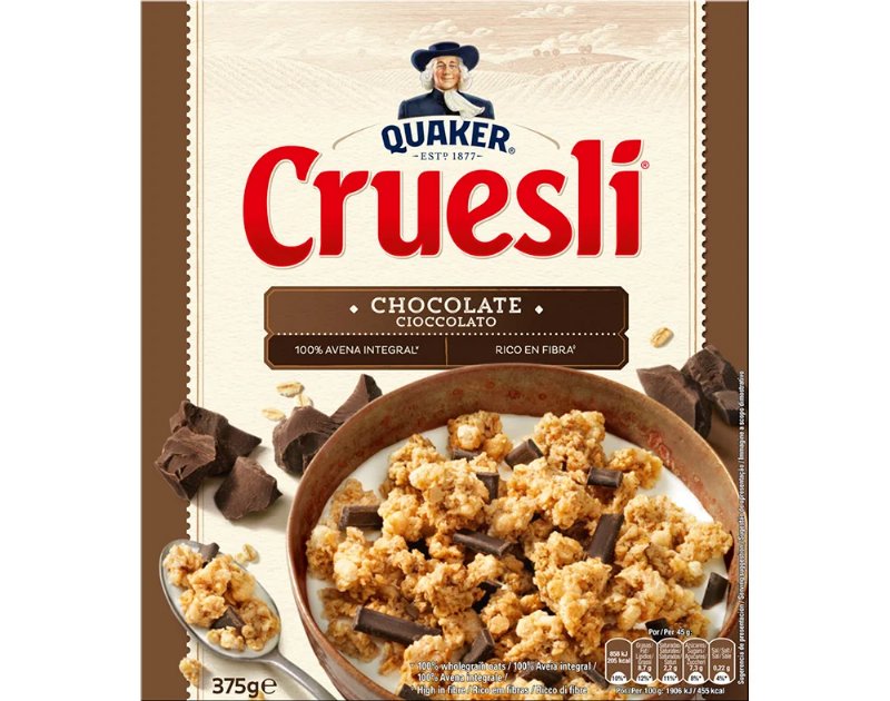 Cereais Quaker Cruesli Chocolate Crocante 375 g