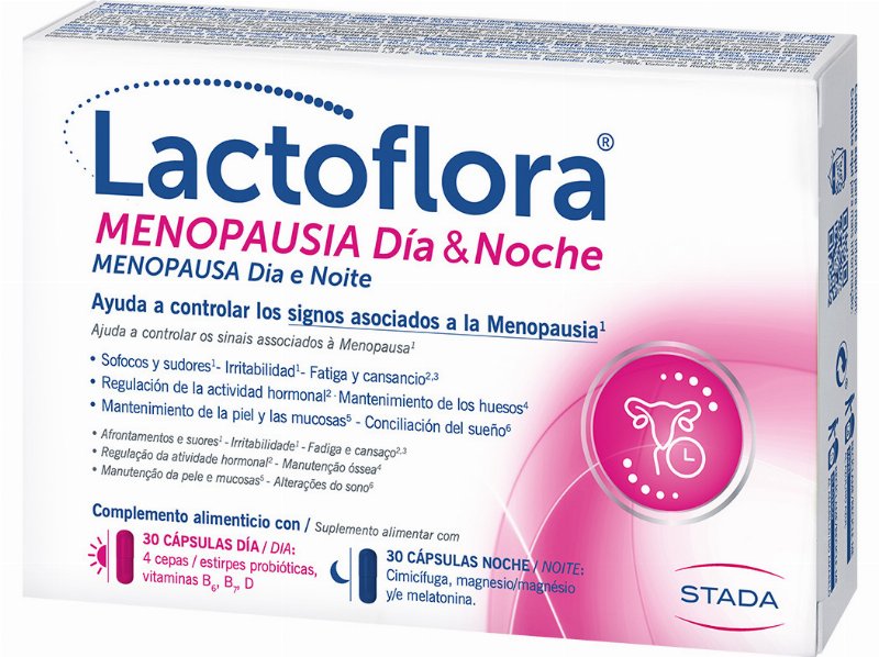 Suplemento Lactoflora Menopausa Dia E Noite 60 Cáps