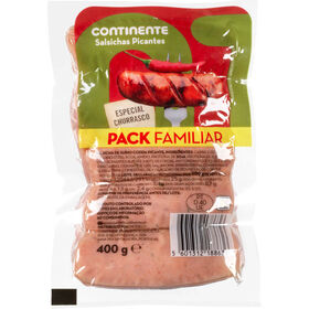 Salsicha De Churrasco Picante Pack Familiar Continente 400 g