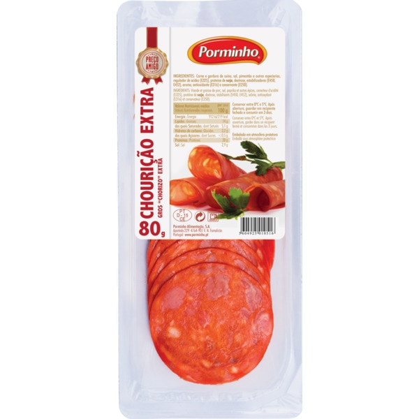 Chourição Extra Em Fatias 80 g
