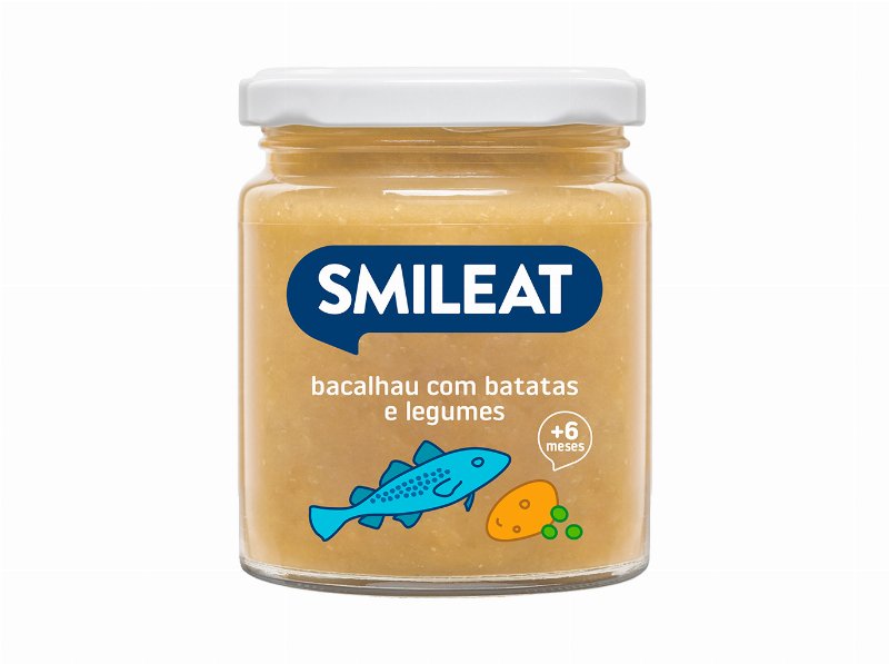 Refeições Smileat Bio Bacalhau Com Batata E Legumes 230 gr