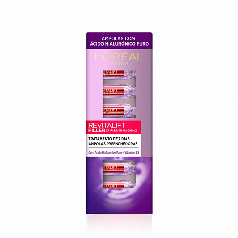 L'oreal Revitalift Filler Ampolas Preenchedoras Rosto 7 Dias 9,1 ml