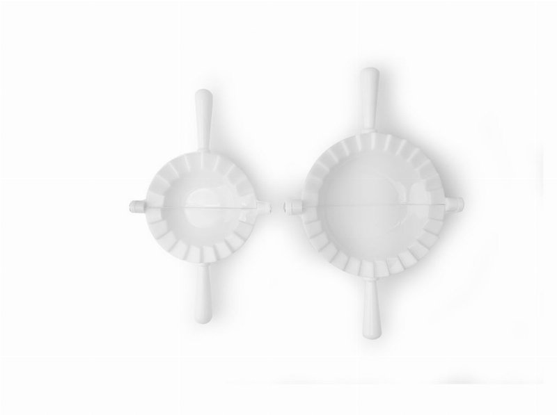 Conjunto 2 Moldes Para Dumplings Actuel Plástico Branco 9.5Cm