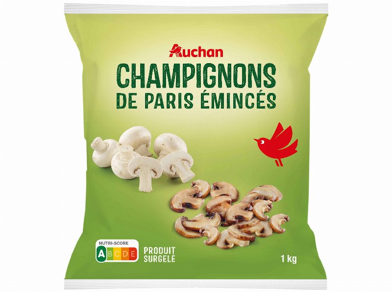 Cogumelos Auchan Laminados Ultracongelados 1 kg