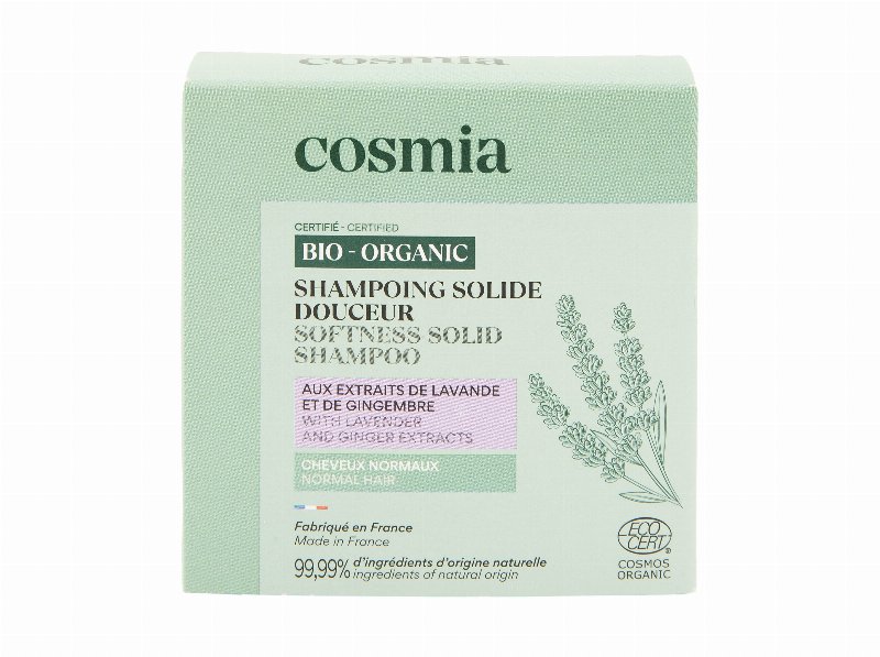 Champô Sólido Cosmia Bio Suave Lavanda E Gengibre 85 g