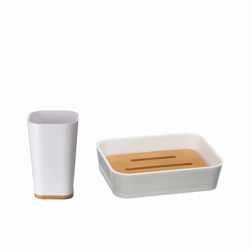 Hkh Conjunto 2 Acessórios Wc Branco