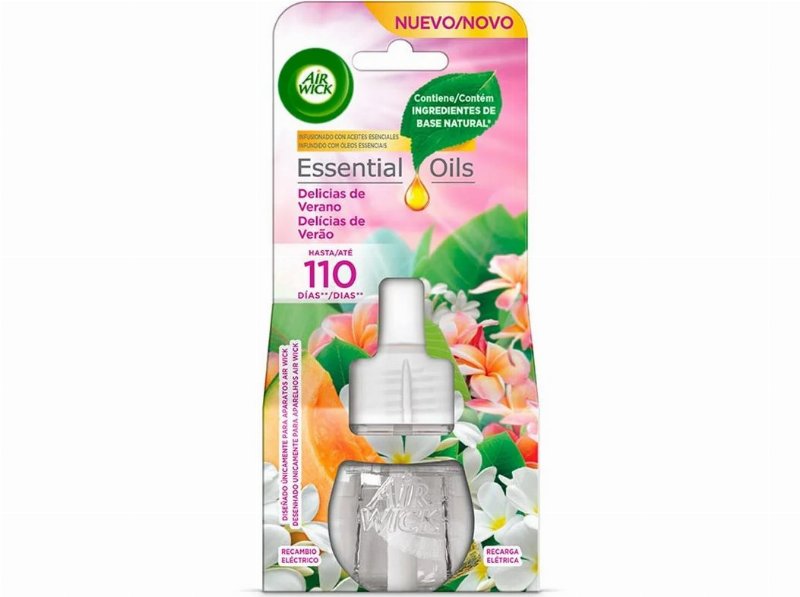 Ambientador Elétrico Air Wick Recarga Delícias De Verão 19 ml