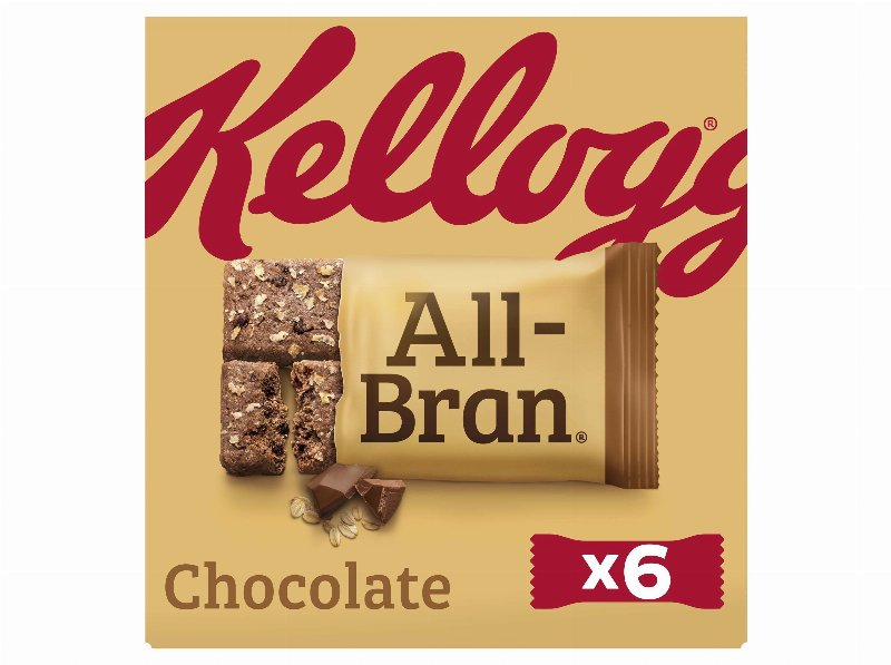 Barras Kellogg's All Bran De Cereais Chocolate 6X40 g