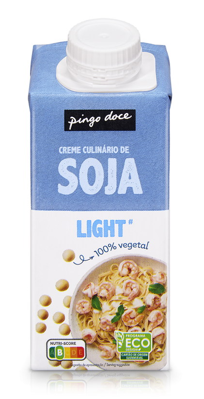 Creme Vegetal De Soja Para Culinária Light Pingo Doce 0.2L