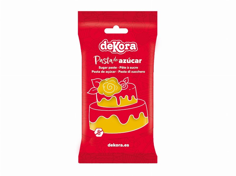 Pasta De Açucar Dekora Amarelo Gotas De Sol 250 g