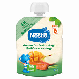 Saqueta De Fruta Maçã, Cenoura E Manga +6M Nestlé 90 gr