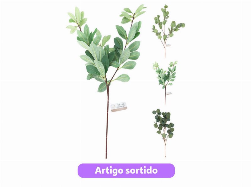 Flor Artificial Haste Verde 90Cm Modelos Sortidos