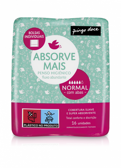 Penso Higienico Classico Com Abas Pingo Doce 16Un