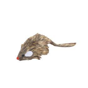 Brinquedo Para Gato Rato Com Som Cinza Karlie 1 Un