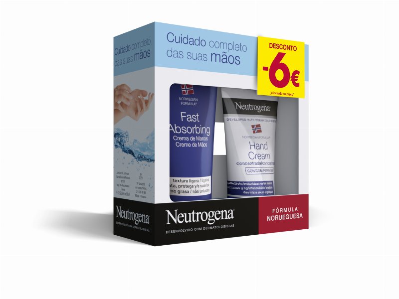 Creme Mãos Neutrogena Textura Ligeira 75 ml + Creme Mãos Neutrogena Concentrado Com Perfume 50 ml -6