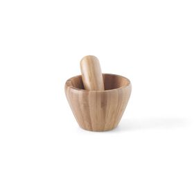 Almofariz Com Pilão Bambu Kasa