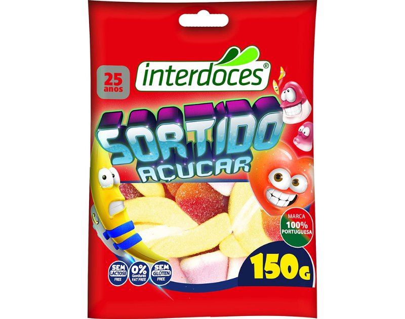 Gomas Interdoces Sortido Açúcar 150 g