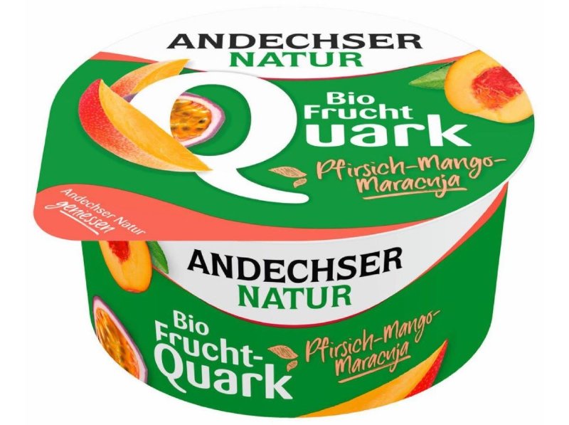 Quark Bio Andechser Pêssego Manga Maracujá 150 g