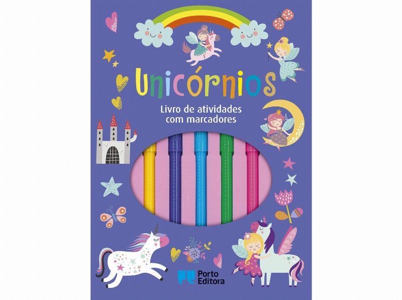 Livro Unicórnios - Livro De Atividades Com Marcadores