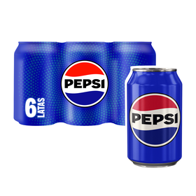 Refrigerante Em Lata Com Gás Cola Pepsi 6 X 33 cl