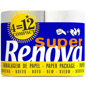 Papel Higiénico Super Compact Renova 4 Rolos = 12 Rolos