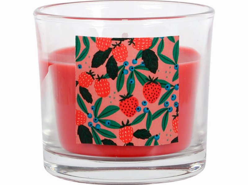 Vela Aromática Actuel Vidro Frutos Vermelhos