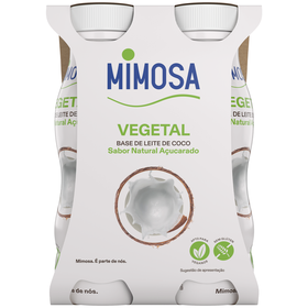 Vegegurte Líquido Base De Coco Natural Açucarado Mimosa    604 gr (4 Un)