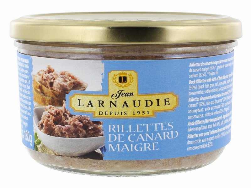 Rillettes Pato Larnaudie Magro 180 g