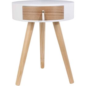 Mesa De Cabeceira Branca Nora